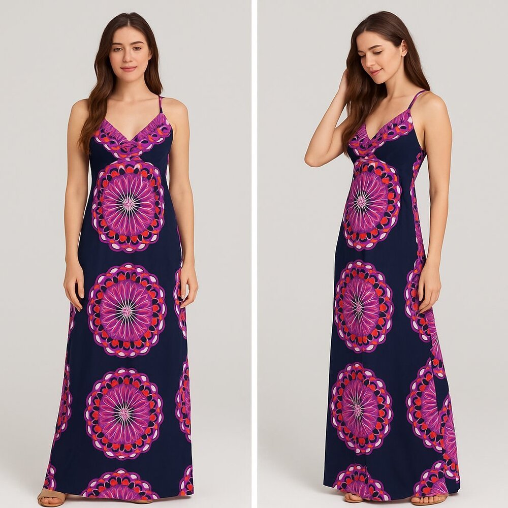 INC International Concepts Boho Pink Halter Sundress Maxi Sleeveless Size S - Picture 12 of 12